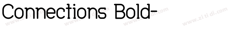 Connections Bold字体转换